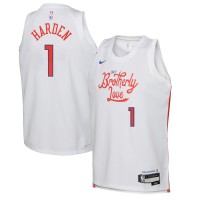 Игровая форма  James Harden Philadelphia 76ers Nike Youth 2022/23 Swingman - City Edition - White