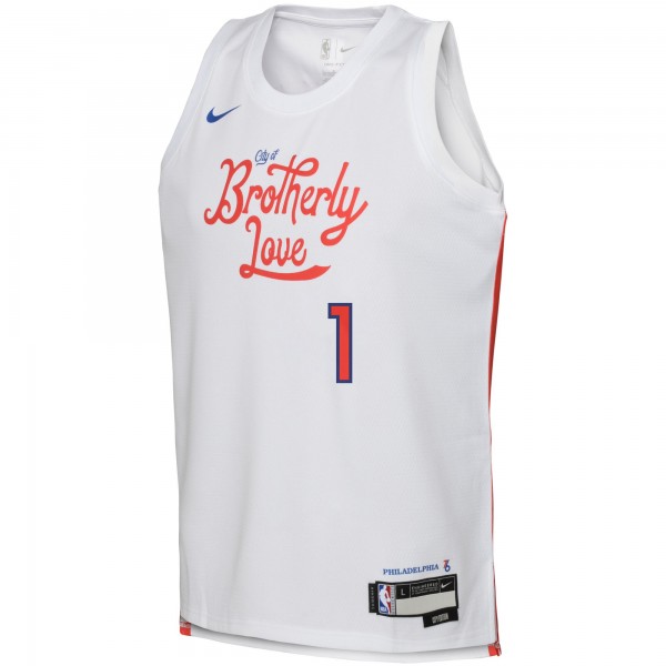 Игровая форма  James Harden Philadelphia 76ers Nike Youth 2022/23 Swingman - City Edition - White