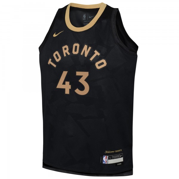 Игровая форма  Pascal Siakam Toronto Raptors Nike Youth 2022/23 Swingman - City Edition - Black