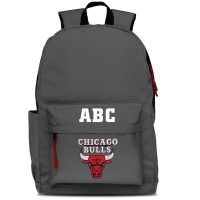 Chicago Bulls MOJO Personalized Campus Laptop Backpack - Gray