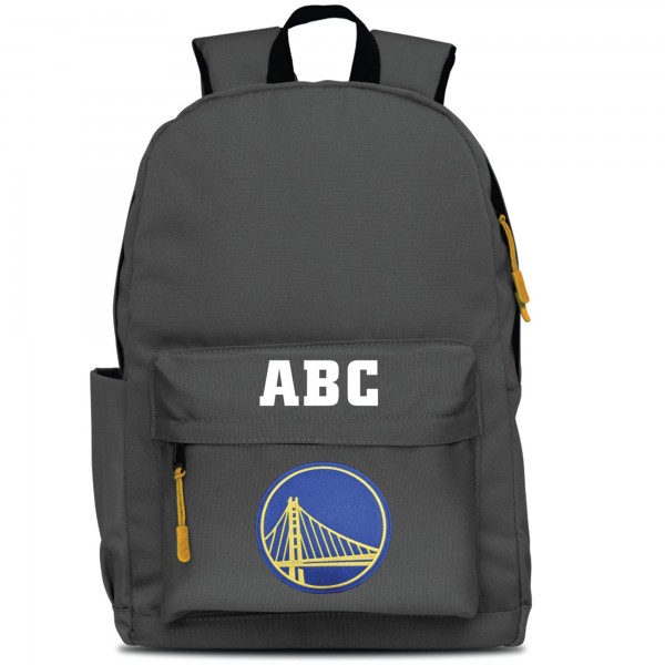 Golden State Warriors MOJO Personalized Campus Laptop Backpack - Gray