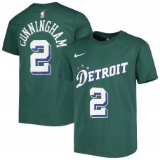 Футболка Cade Cunningham Detroit Pistons Nike Youth 2022/23 City Edition - Green