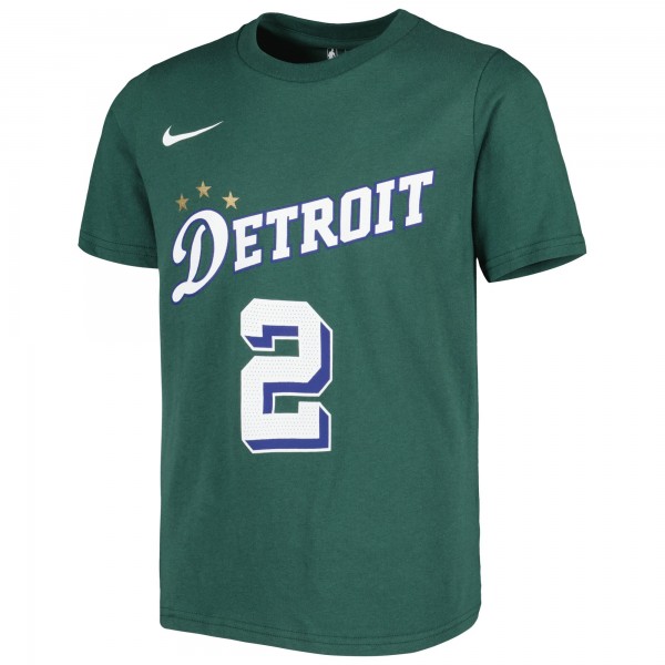 Футболка Cade Cunningham Detroit Pistons Nike Youth 2022/23 City Edition - Green