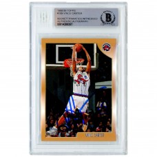 Autographed Toronto Raptors Vince Carter 1998-99 Topps #199 Beckett Fanatics Witnessed Authenticated Rookie Card
