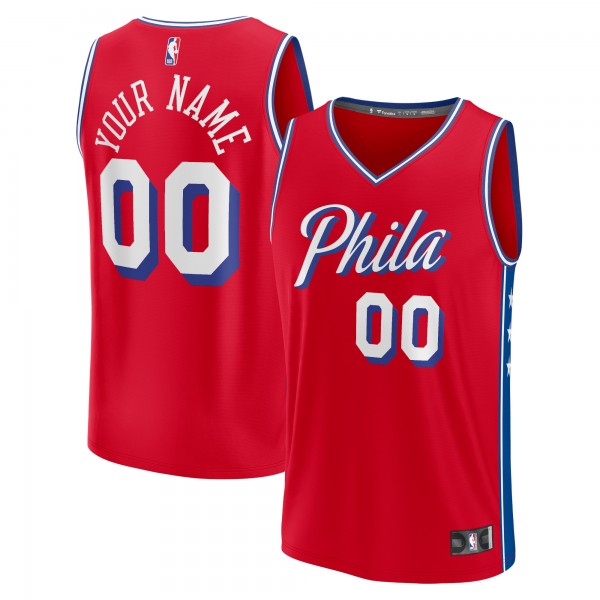 Игровая форма  Philadelphia 76ers Fast Break Custom - Red - Statement Edition