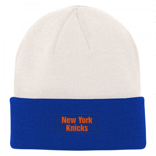 Шапка New York Knicks Youth Bone Crown Cuffed Knit - Cream/Blue
