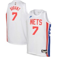 Игровая джерси Youth Brooklyn Nets Kevin Durant Nike White 2022/23 - Classic Edition