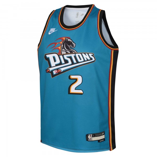 Игровая форма  Cade Cunningham Detroit Pistons Nike Youth 2022/23 Swingman Teal - Classic Edition