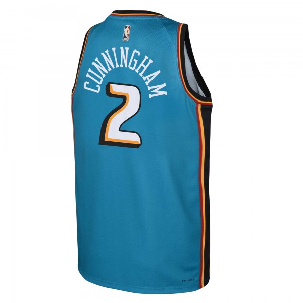 Игровая форма  Cade Cunningham Detroit Pistons Nike Youth 2022/23 Swingman Teal - Classic Edition
