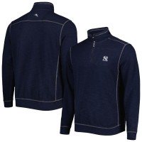 Кофта на короткой молнии New York Yankees Tommy Bahama Tobago Bay Tri-Blend - Navy