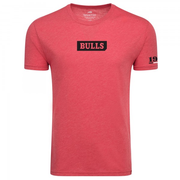 Футболка Unisex Chicago Bulls Sportiqe Red 1966 Collection Comfy Tri-Blend