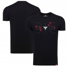 Футболка Chicago Bulls Sportiqe Unisex 1966 Collection Comfy Tri-Blend - Black