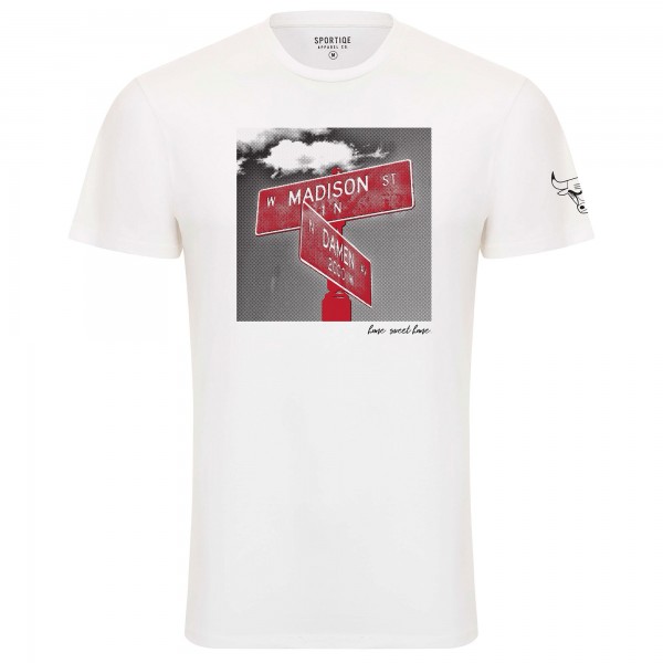 Футболка Unisex Chicago Bulls Sportiqe White 1966 Collection Bingham