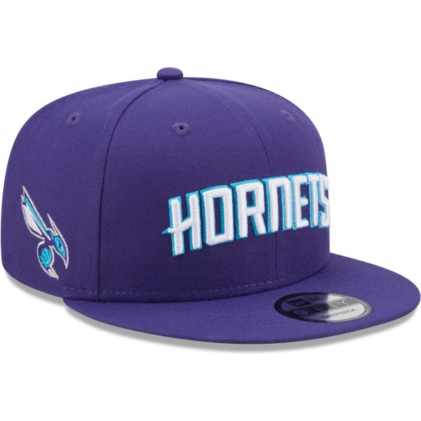 Бейсболка Charlotte Hornets New Era Purple Jersey Hook Statement Edition 9FIFTY