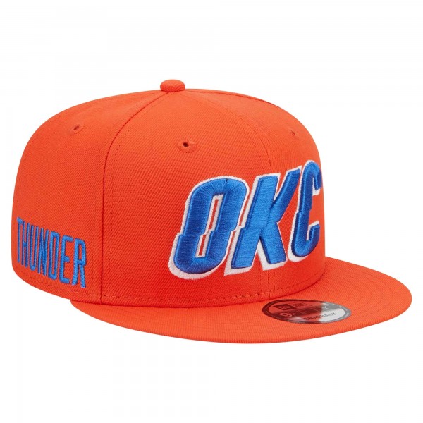 Бейсболка Oklahoma City Thunder New Era Orange Jersey Hook Statement Edition 9FIFTY Snapback
