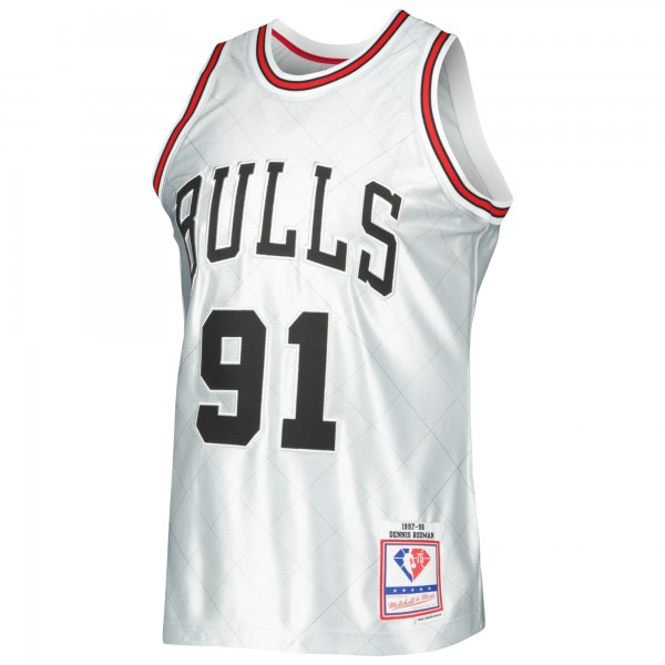 Игровая форма  Dennis Rodman Chicago Bulls Mitchell & Ness 1997-98 Hardwood Classics 75th Anniversary Swingman - Platinum