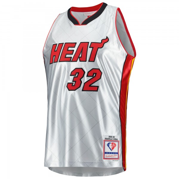 Игровая форма  Shaquille O'Neal Miami Heat Mitchell & Ness 2005-06 Hardwood Classics 75th Anniversary Swingman - Platinum