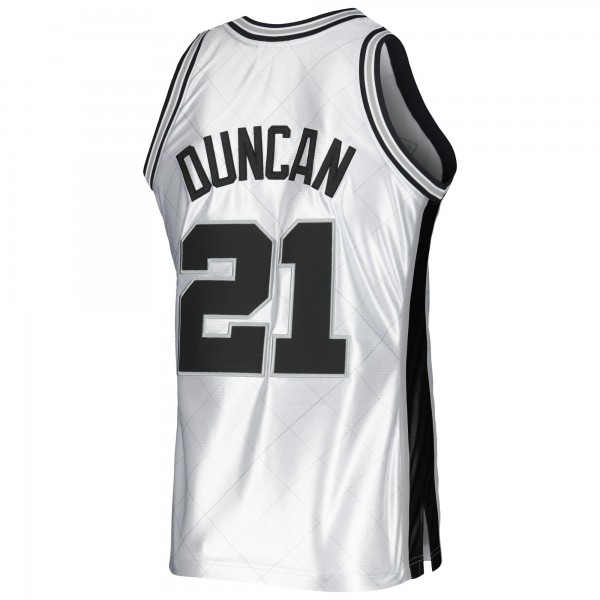 Игровая форма  Tim Duncan San Antonio Spurs Mitchell & Ness 1998-99 Hardwood Classics 75th Anniversary Swingman - Platinum