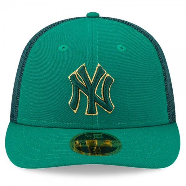 Бейсболка New York Yankees New Era 2023 St. Patrick's Day Low Profile 59FIFTY - Kelly Green