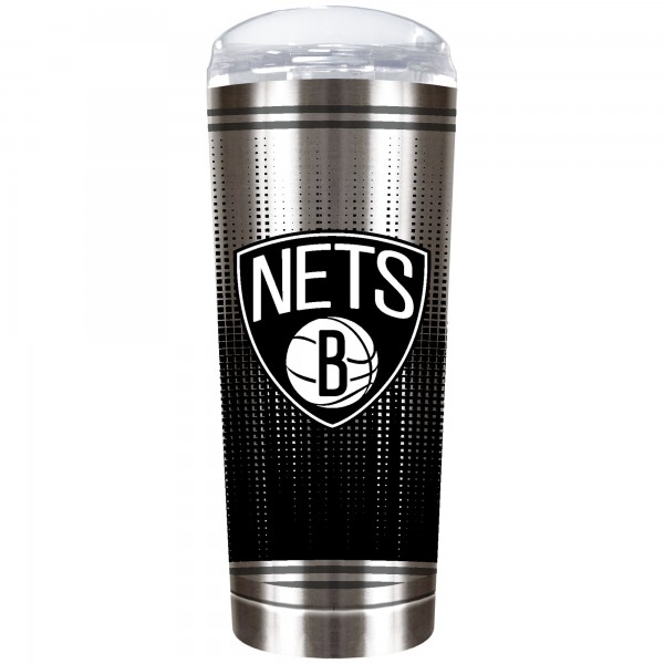 Brooklyn Nets Team Logo 18oz. Personalized Roadie Tumbler
