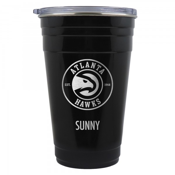 Atlanta Hawks Team Logo 22oz. Personalized Tailgater Travel Tumbler