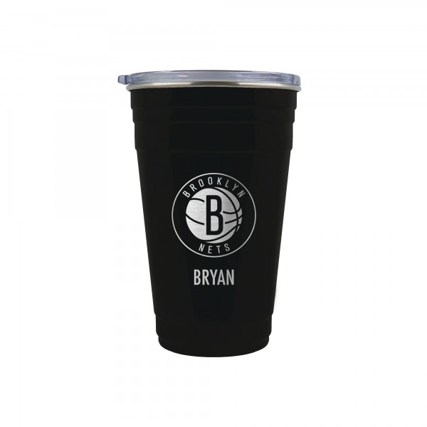 Brooklyn Nets Team Logo 22oz. Personalized Tailgater Travel Tumbler