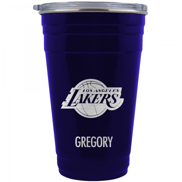 Los Angeles Lakers Team Logo 22oz. Personalized Tailgater Travel Tumbler