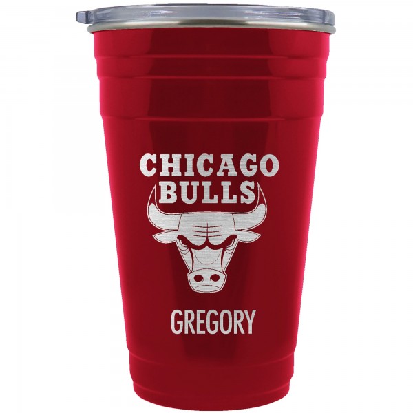 Именной стакан Chicago Bulls Team Logo 22oz. Tailgater Travel
