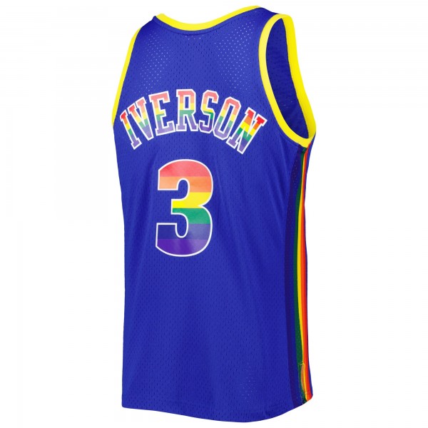 Игровая форма Allen Iverson Denver Nuggets Mitchell & Ness 2006-07 Hardwood Classics Reload 3.0 Swingman - Royal