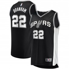 Malaki Branham San Antonio Spurs 2022 NBA Draft First Round Pick Fast Break Replica Player Jersey - Icon Edition - Black