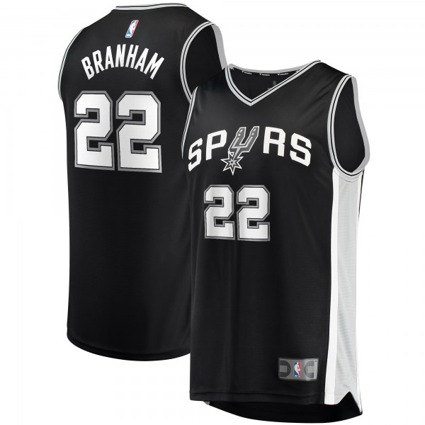 Игровая форма  Malaki Branham San Antonio Spurs 2022 NBA Draft First Round Pick Fast Break Replica Player - Icon Edition - Black