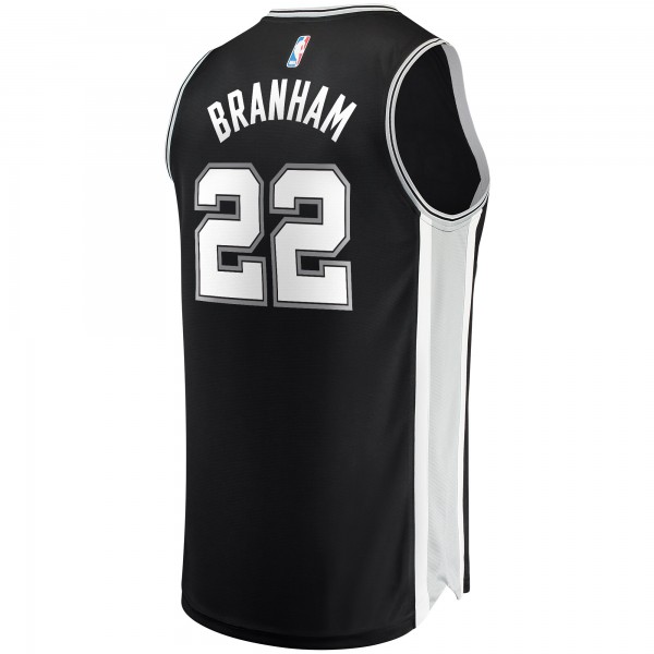 Игровая форма  Malaki Branham San Antonio Spurs 2022 NBA Draft First Round Pick Fast Break Replica Player - Icon Edition - Black