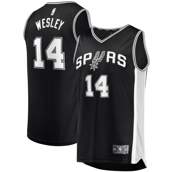 Игровая форма  Blake Wesley San Antonio Spurs 2022 NBA Draft First Round Pick Fast Break Replica Player - Icon Edition - Black