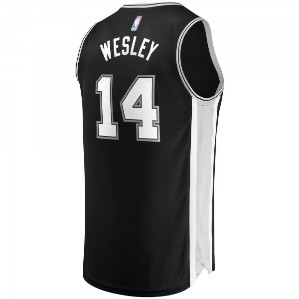 Игровая форма  Blake Wesley San Antonio Spurs 2022 NBA Draft First Round Pick Fast Break Replica Player - Icon Edition - Black