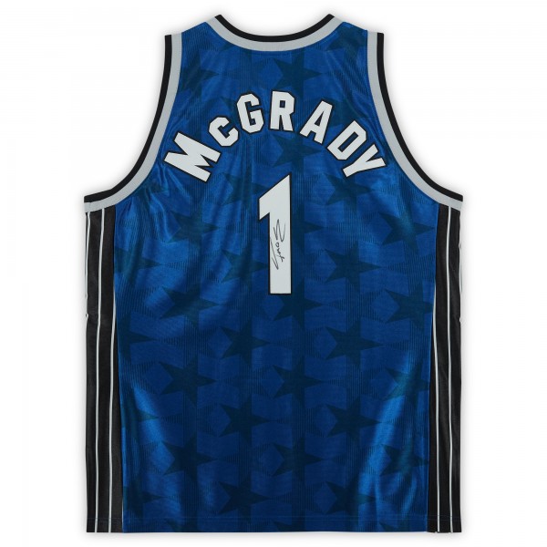 Игровая джерси Tracy McGrady Orlando Magic Fanatics Authentic Autographed 2000-2001 Blue Mitchell & Ness Authentic