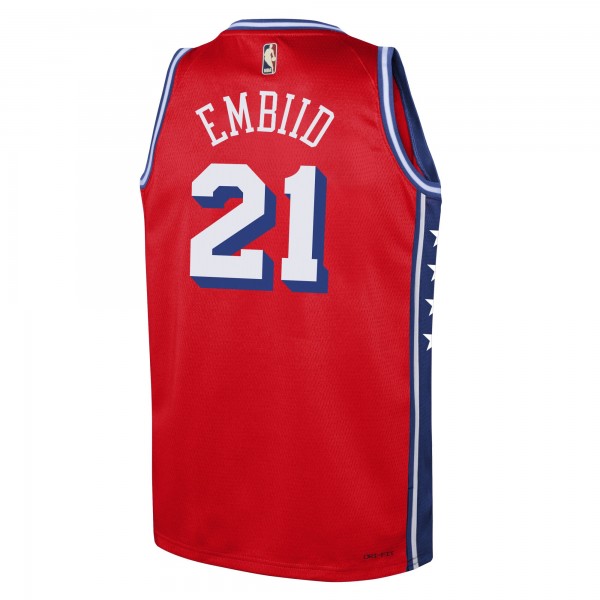Игровая форма  Joel Embiid Philadelphia 76ers Jordan Brand Youth Swingman - Statement Edition - Red