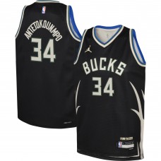 Игровая форма  Giannis Antetokounmpo Milwaukee Bucks Jordan Brand Youth Swingman - Statement Edition - Black