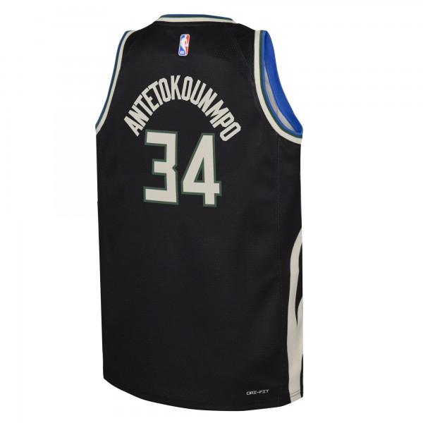 Игровая форма  Giannis Antetokounmpo Milwaukee Bucks Jordan Brand Youth Swingman - Statement Edition - Black
