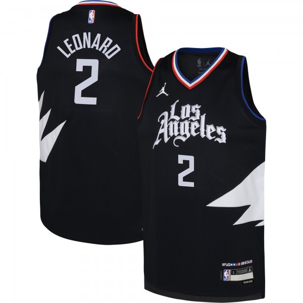 Игровая форма  Kawhi Leonard LA Clippers Jordan Brand Youth Swingman - Statement Edition - Black