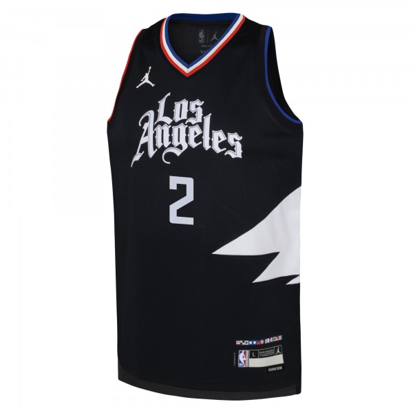 Игровая форма  Kawhi Leonard LA Clippers Jordan Brand Youth Swingman - Statement Edition - Black