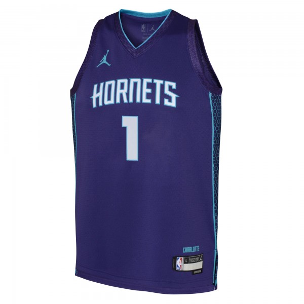 Игровая форма  LaMelo Ball Charlotte Hornets Jordan Brand Youth Swingman - Statement Edition - Purple