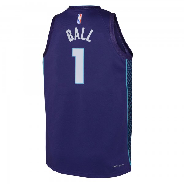 Игровая форма  LaMelo Ball Charlotte Hornets Jordan Brand Youth Swingman - Statement Edition - Purple