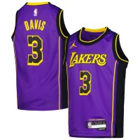 Игровая джерси Anthony Davis Los Angeles Lakers Jordan Brand Youth Swingman - Statement Edition - Purple