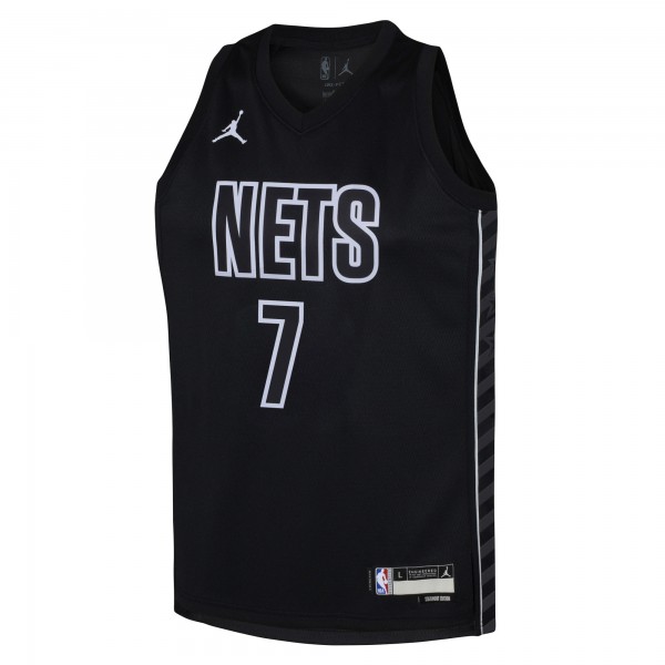 Игровая джерси Youth Brooklyn Nets Kevin Durant Jordan Brand Black - Statement Edition