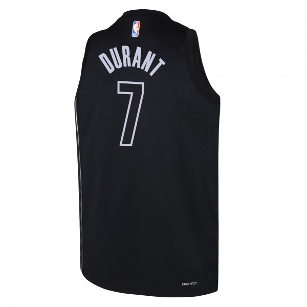 Игровая джерси Youth Brooklyn Nets Kevin Durant Jordan Brand Black - Statement Edition