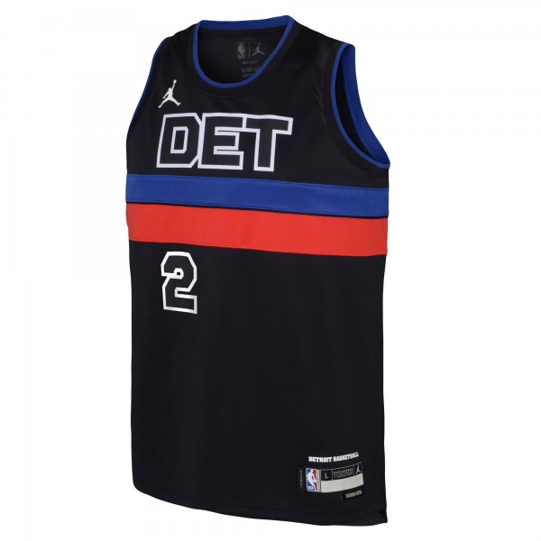 Игровая форма  Cade Cunningham Detroit Pistons Jordan Brand Youth Swingman - Statement Edition - Black