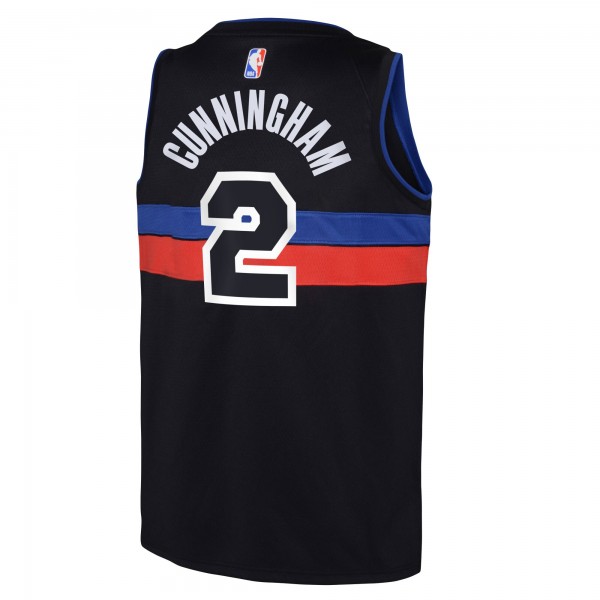 Игровая форма  Cade Cunningham Detroit Pistons Jordan Brand Youth Swingman - Statement Edition - Black