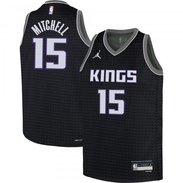 Игровая форма  Davion Mitchell Sacramento Kings Jordan Brand Youth Swingman - Statement Edition - Black