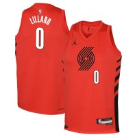 Игровая форма  Damian Lillard Portland Trail Blazers Jordan Brand Youth Swingman - Statement Edition - Red