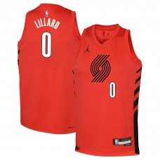 Игровая форма  Damian Lillard Portland Trail Blazers Jordan Brand Youth Swingman - Statement Edition - Red